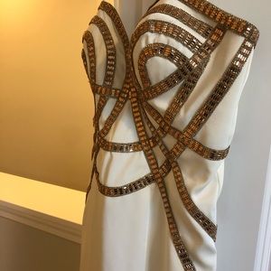 Cream embellished Gown